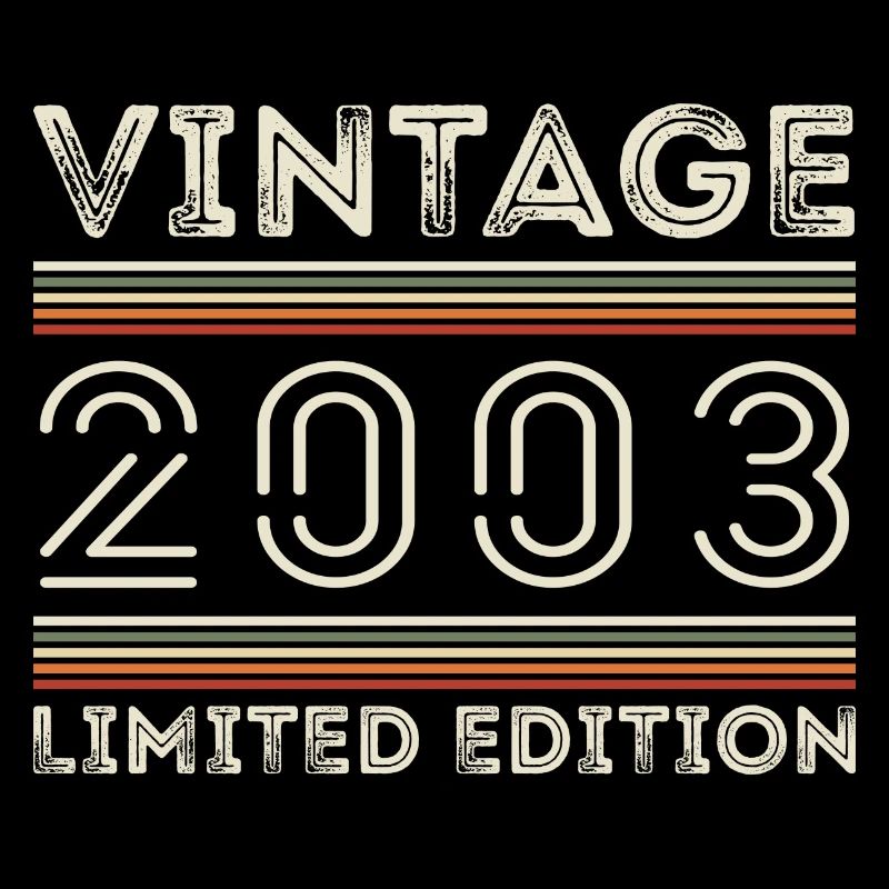 Millésime 2003 - Année 2003 Cadeau d’anniversaire 2003