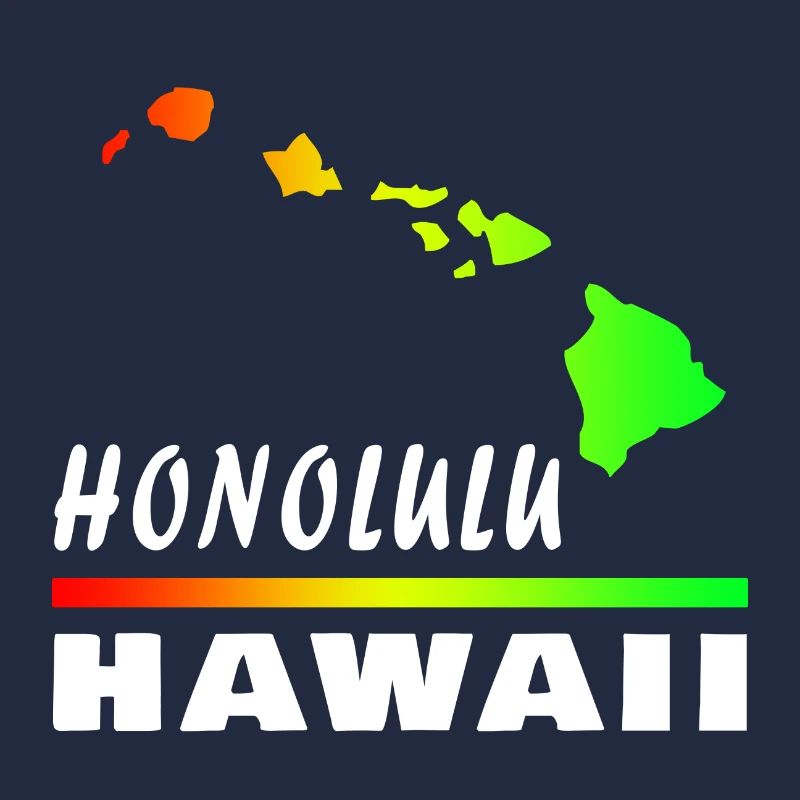 Hawaii Honolulu with Map / Gift Map