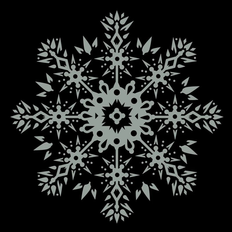 un ornement de flocon de neige