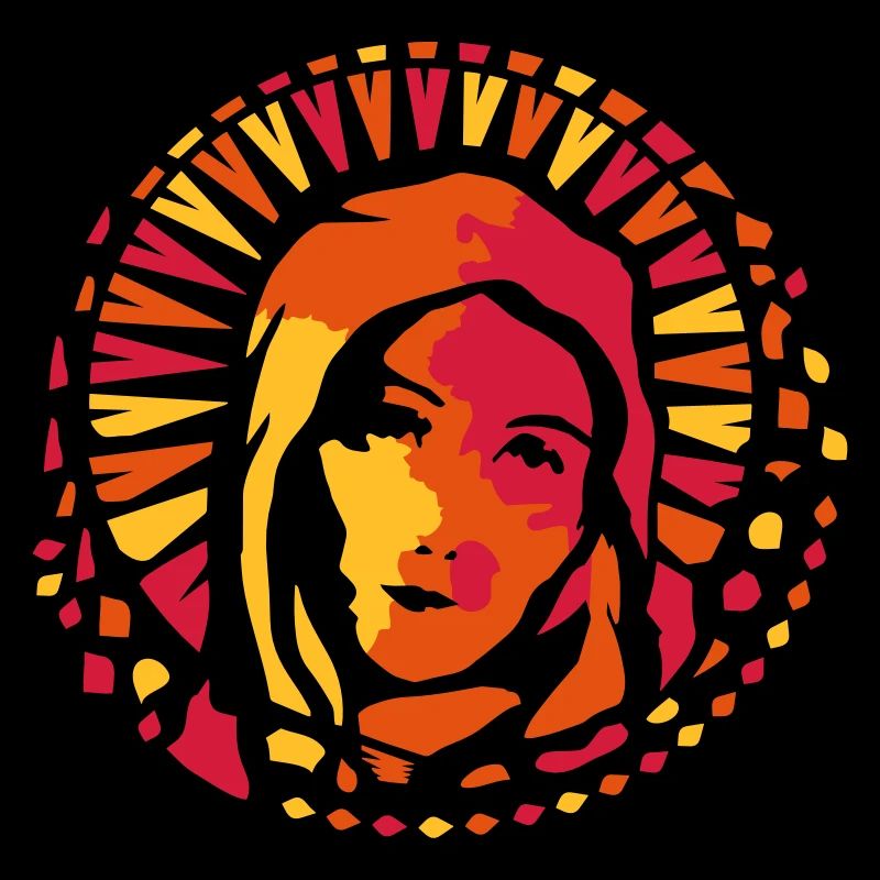 Kirchenfenster Stil Maria Mutter Gottes