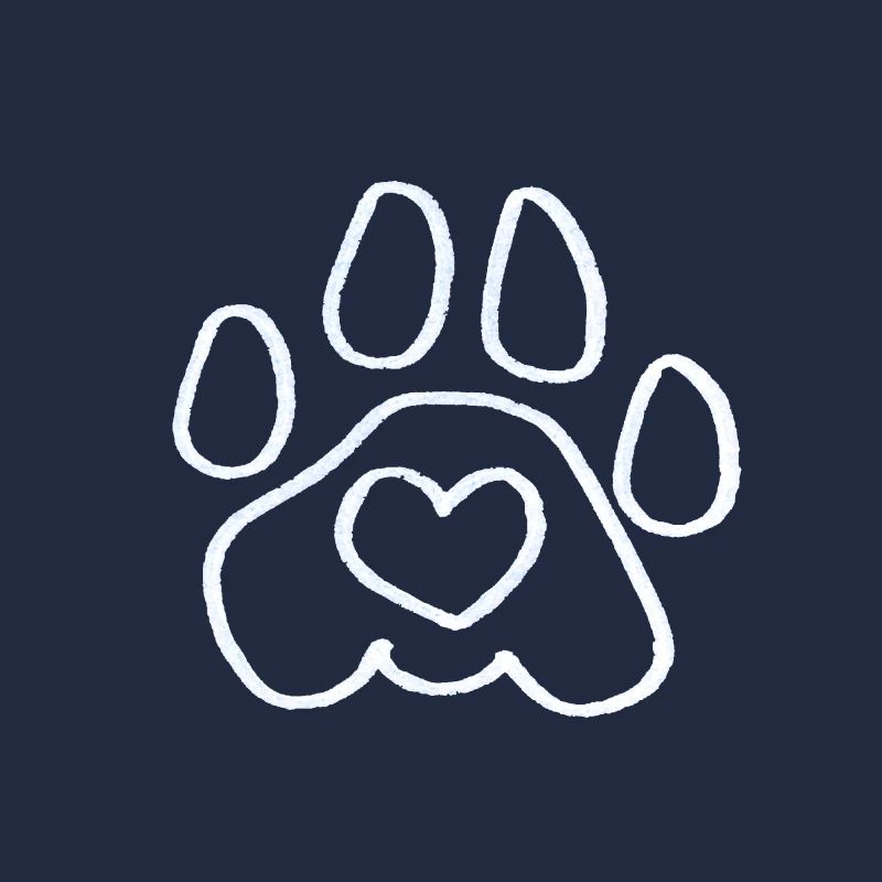 Empreinte de patte de chien