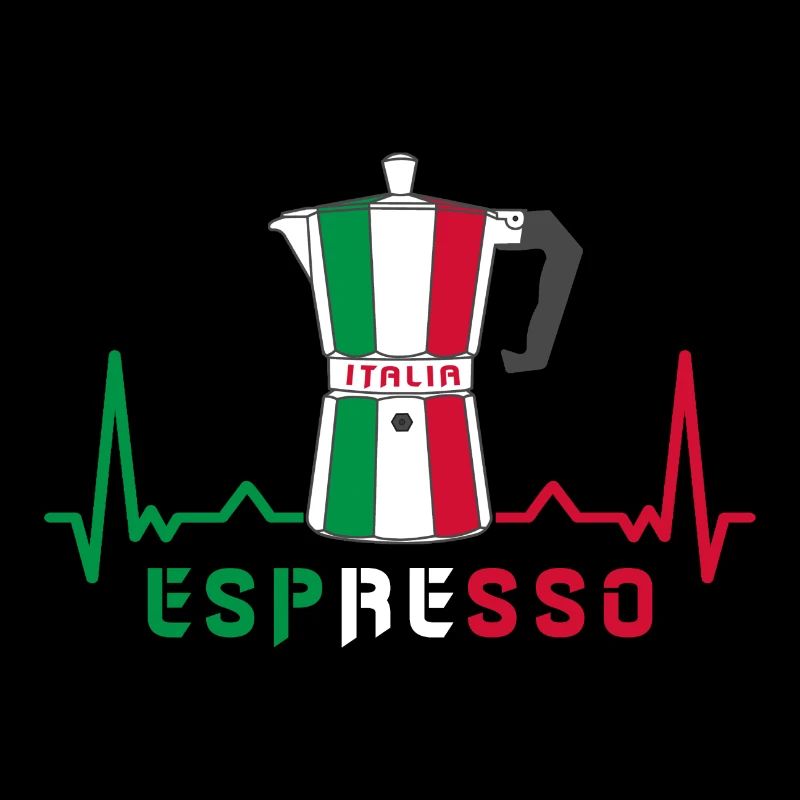 Herzfrequenz Espresso Design / Geschenkidee