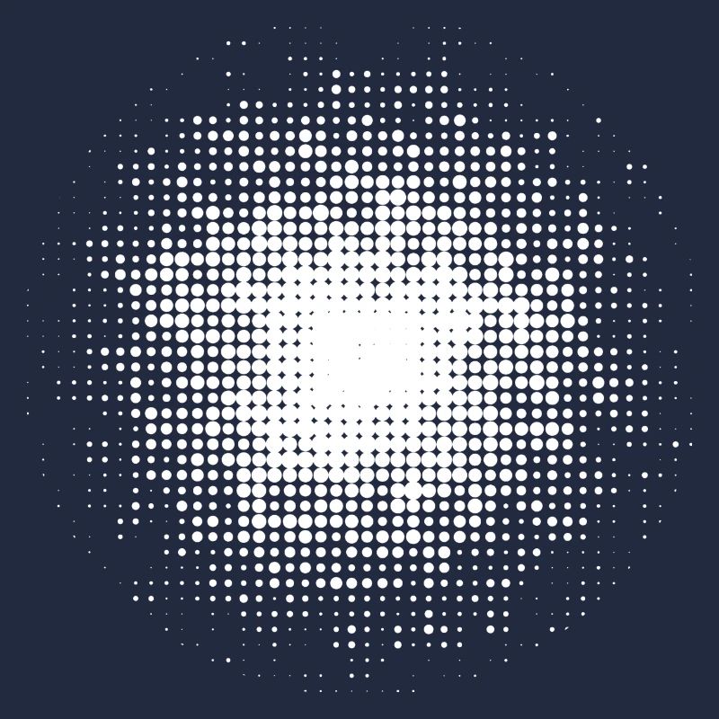 fond rond pointillé blanc