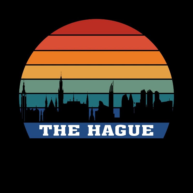 La Haye Skyline Silhouette Souvenir Pays-Bas