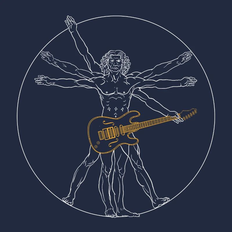 Guitar Da Vinci - Guitar Rock Gift