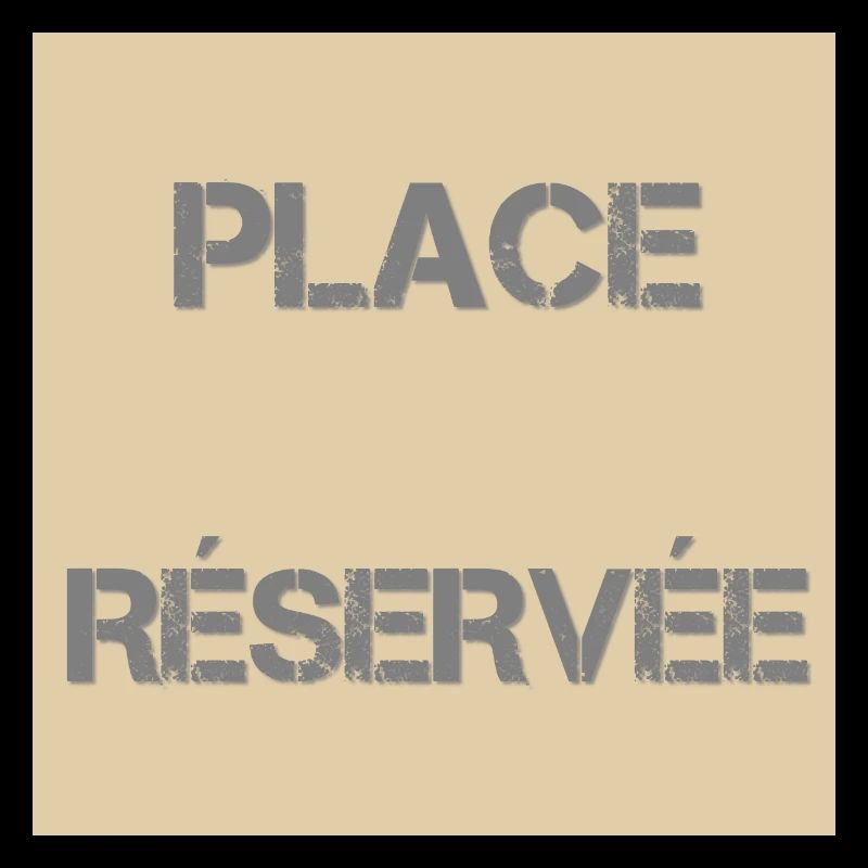 Reservierter Sitzplatz Distress Beige