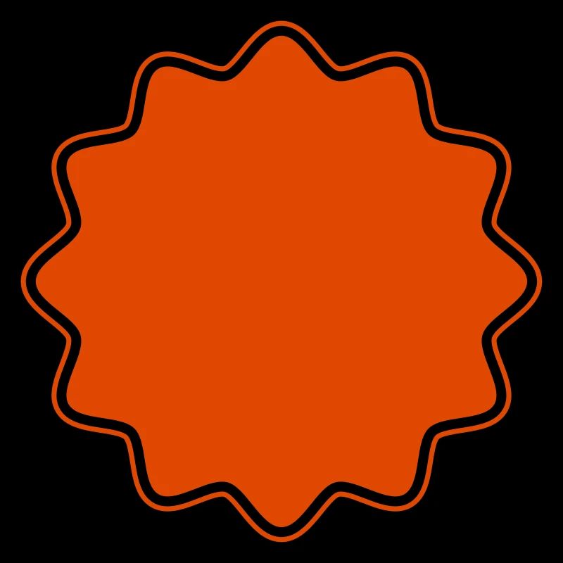 Emblème | Formulaire | Étoiles Coins ronds (vectorgraphique)