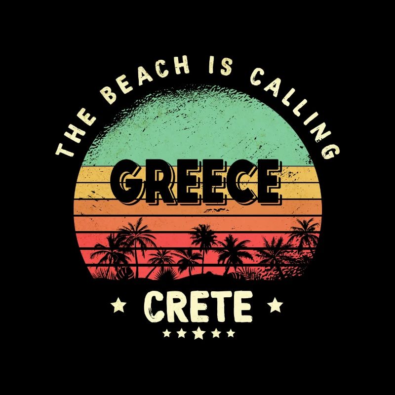 Crète Grèce Beach Vintage
