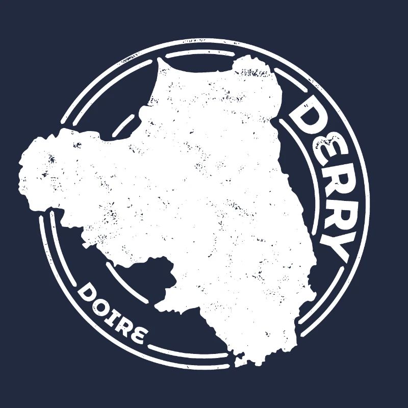 Comté de Derry Irlande | Timbre de contour de carte