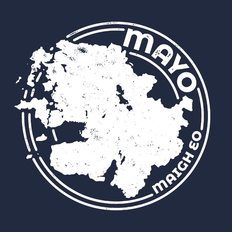 Mayo Ireland Map | County Outline Stamp
