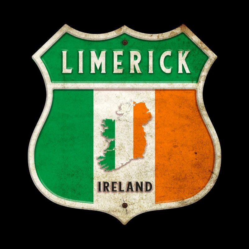 Limerick Irlande Armoiries Drapeaux Design