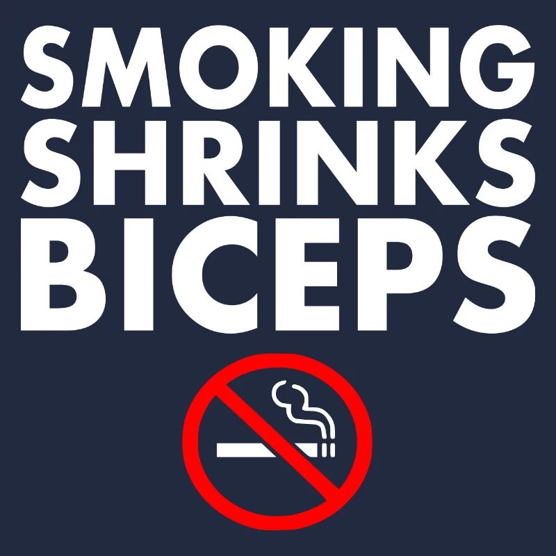 Smoking shrinks the biceps