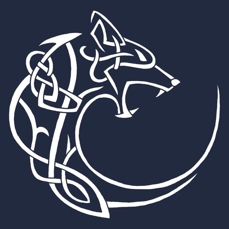 loup lunaire blanc