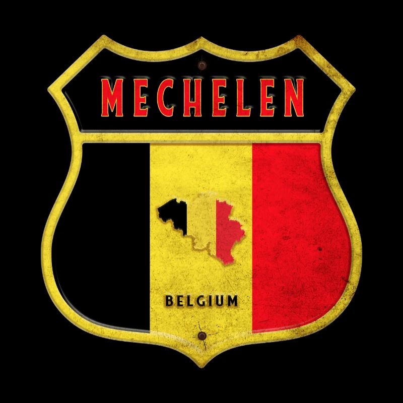 Malines Belgique Armoiries Drapeaux Design