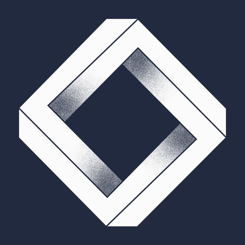 Weißer unmöglicher Diamant