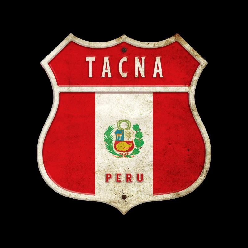 Design du drapeau des armoiries de Tacna (Pérou)