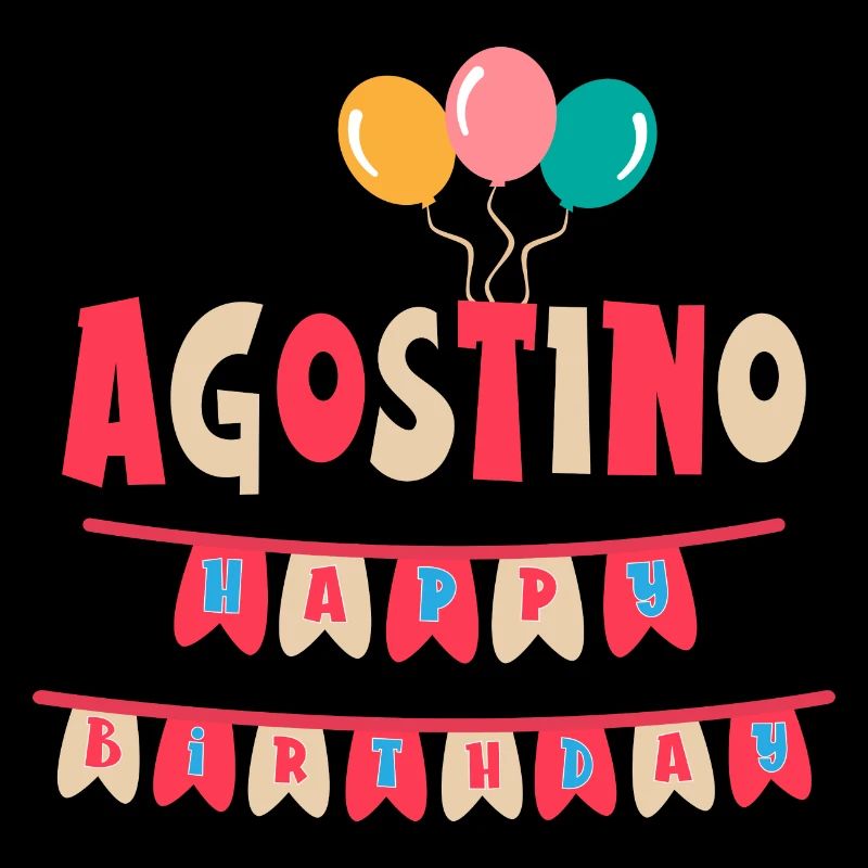 T-shirt Augustine joyeux anniversaire joyeux anniversaire