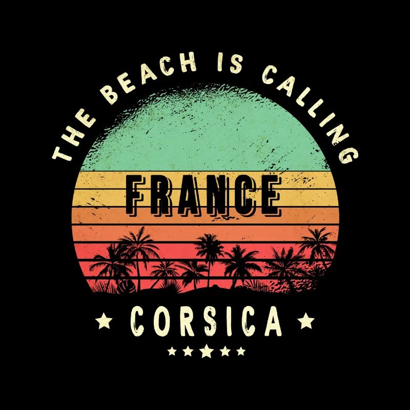 Korsika Frankreich Palmen Design