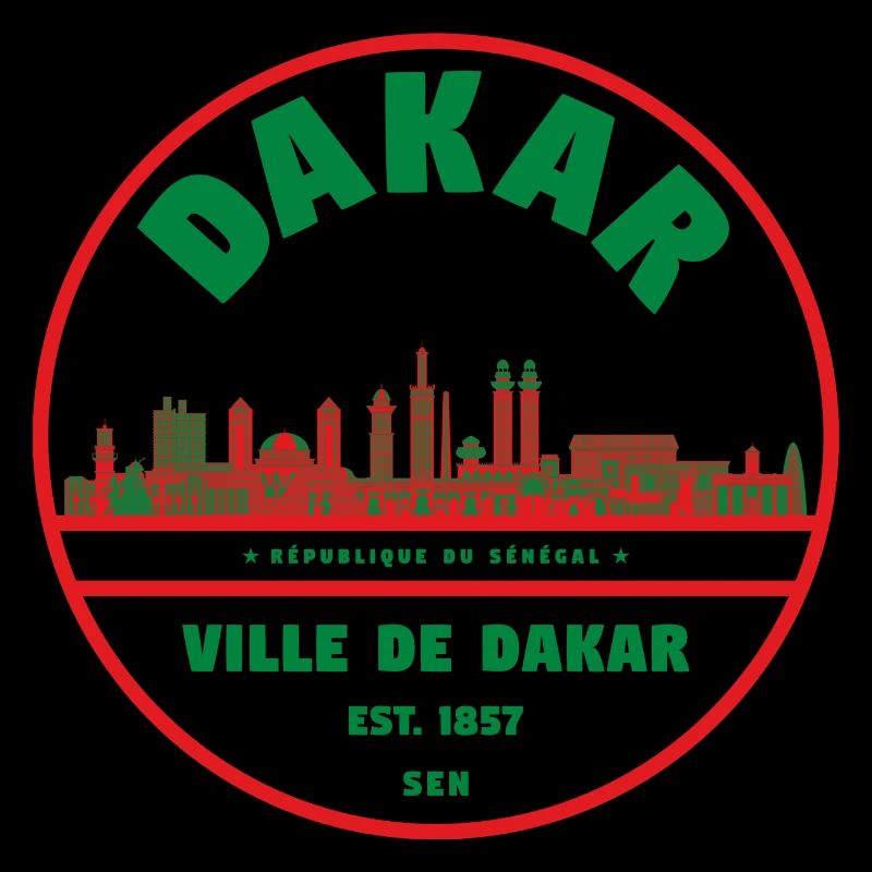 Dakar Skyline Stempel