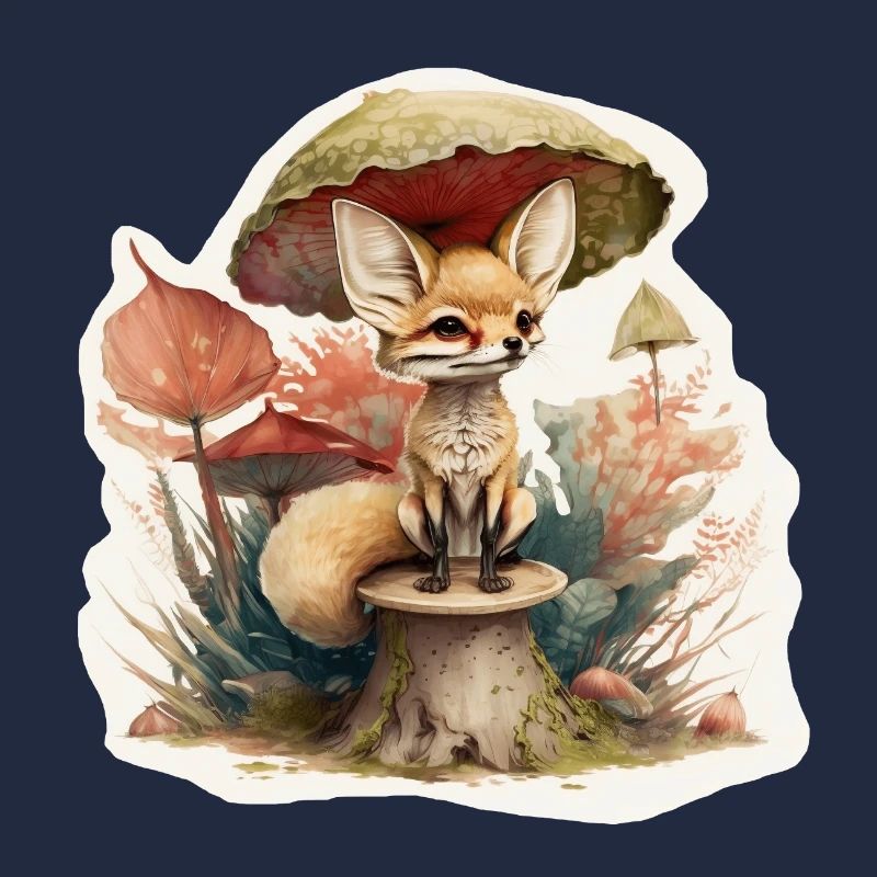 Renard du désert mignon