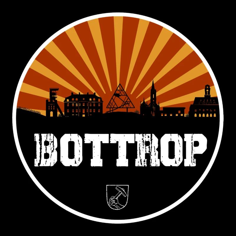 Bottrop Retro Skyline