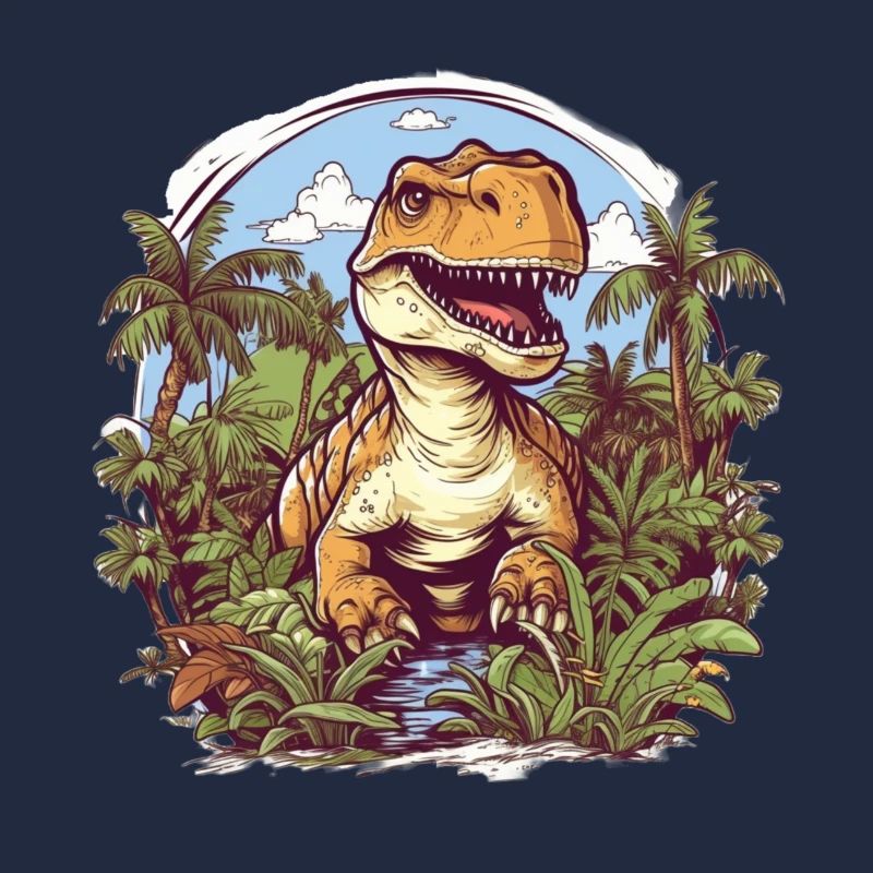 T-Rex Dessin animé Jungle