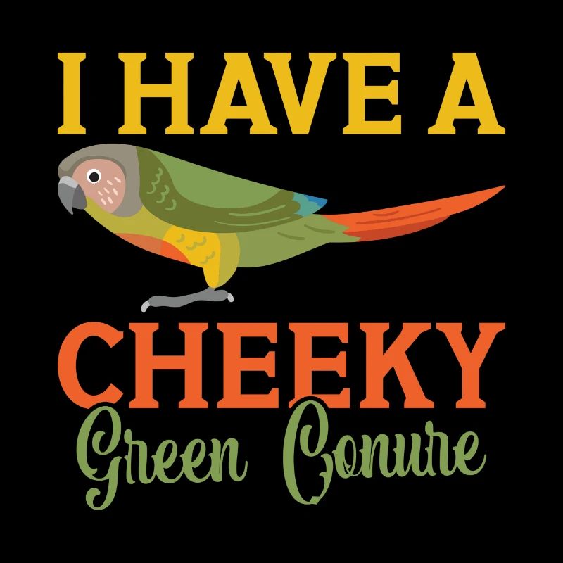 Ich habe einen frechen Grünsittich Papagei Conure