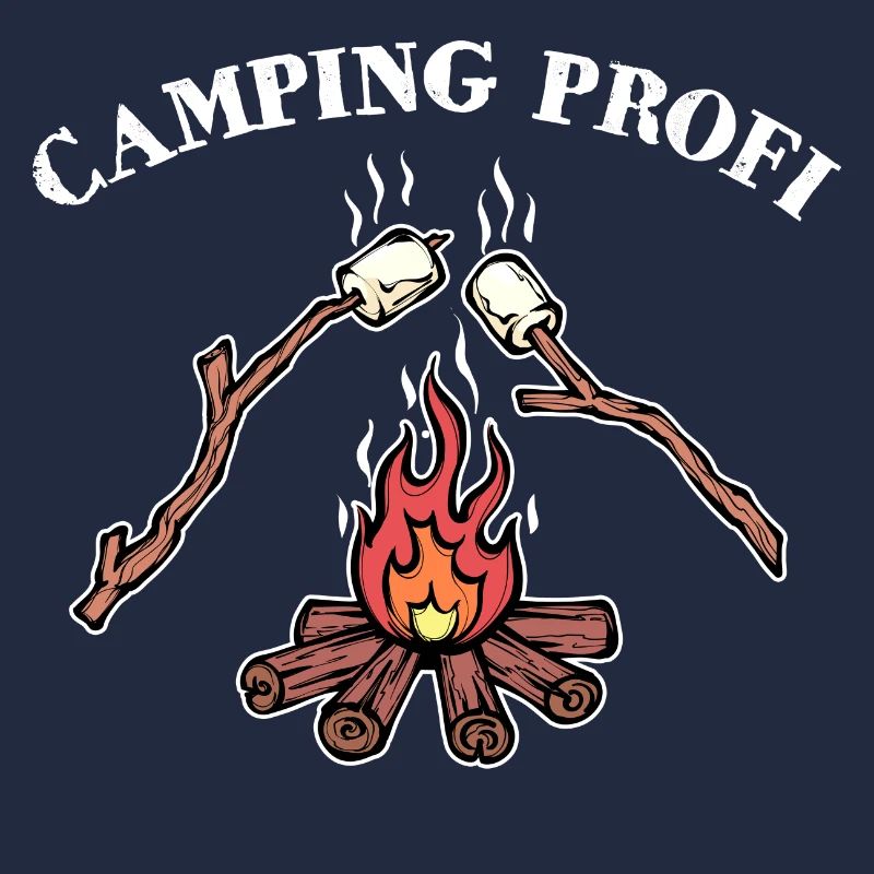 Déclaration de feu de camp de camping Randonneur de camping