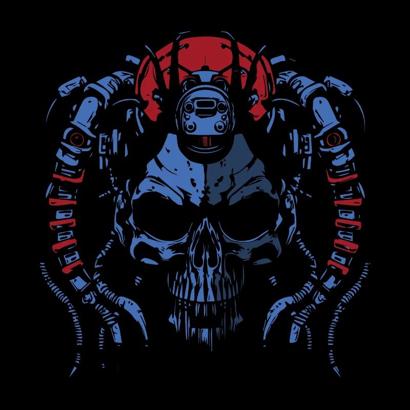 SKUL Rouge Bleu