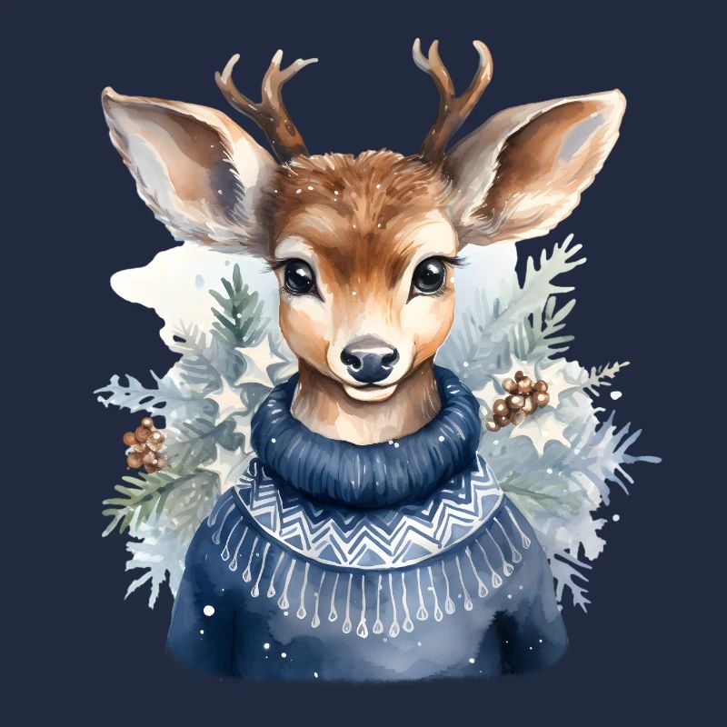 Rentier Winterpullover
