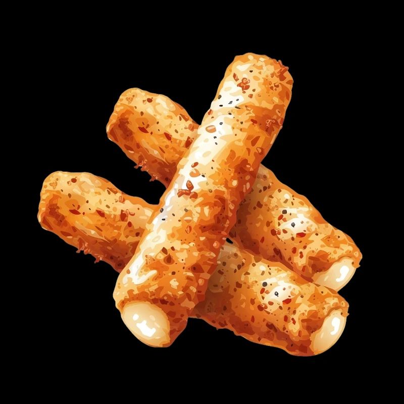 Délicieux bâtonnets de mozzarella Graphique