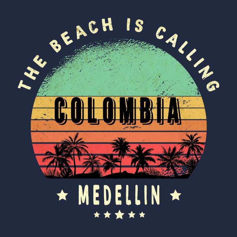 Medellin Columbia palm tree beach design
