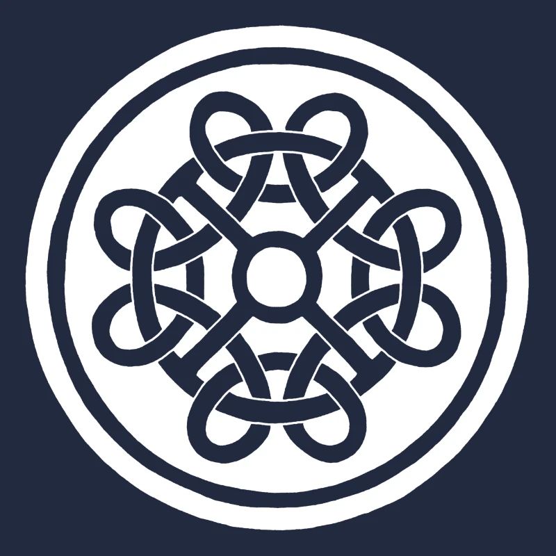 Fleur celte et talisman blanc