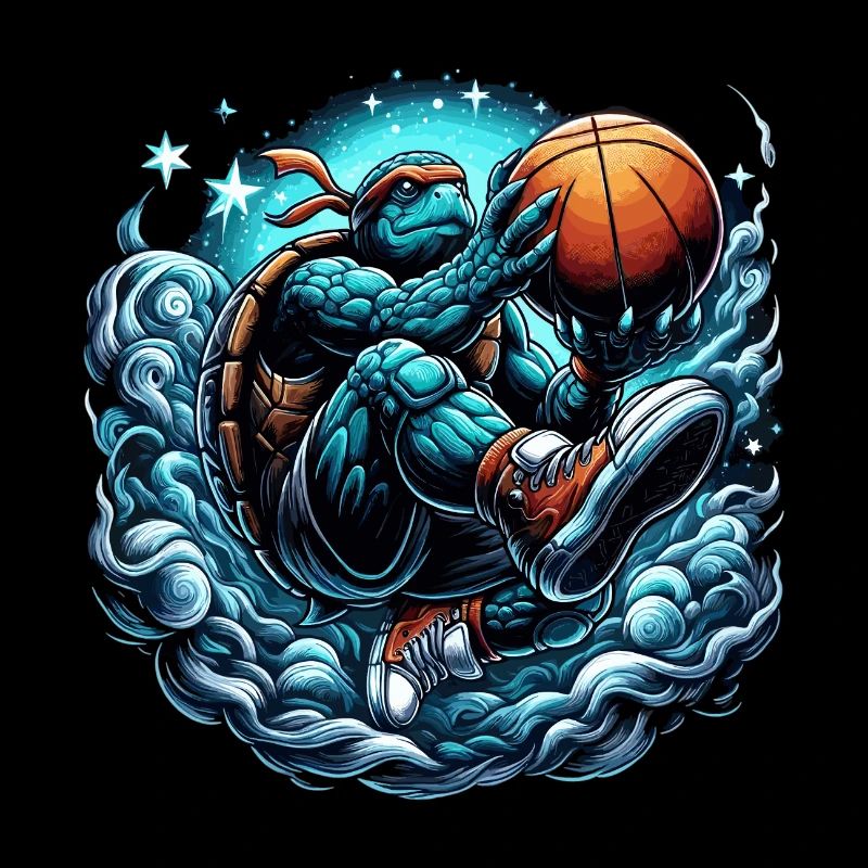 Basketball Schildkröte Dunking Geschenk