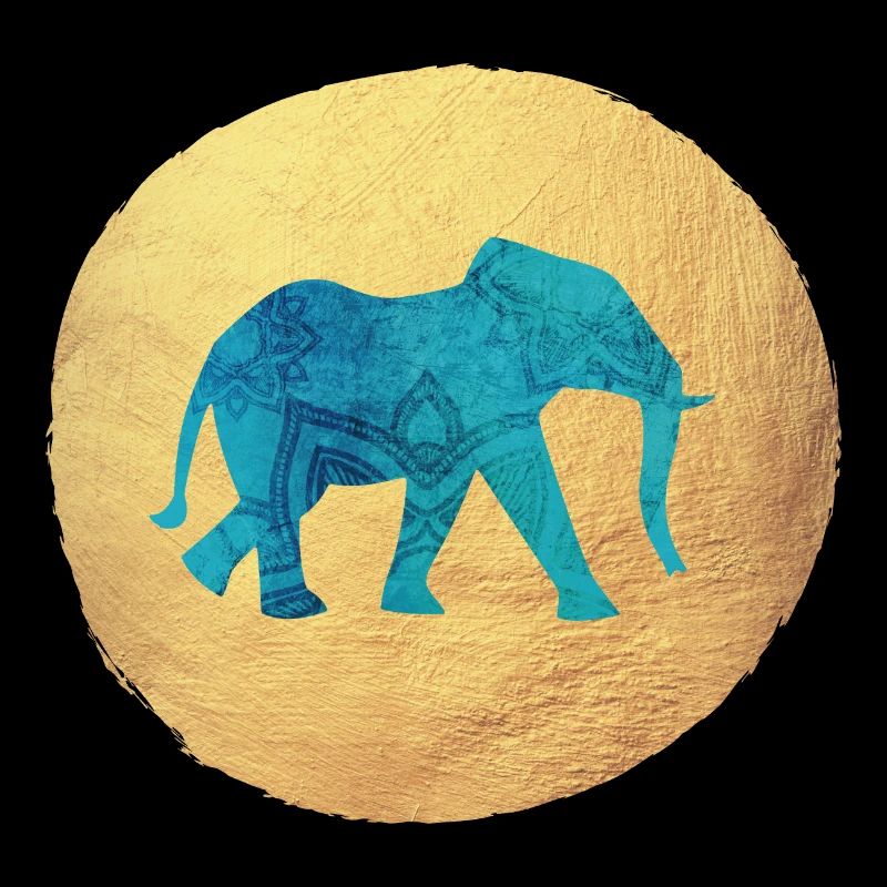 Cercle de Yoga Éléphant Luxe Yogi Inde Méditation om
