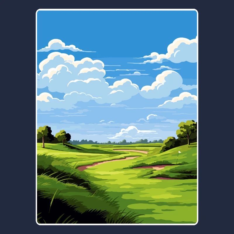 Bethpage Black Golf Course Travel Poster Souvenir