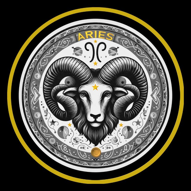 Widder Zodiac Sternzeichen Widder Ornament