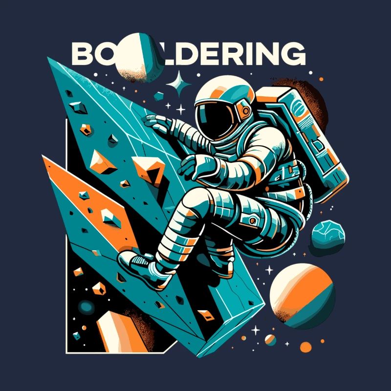 Bouldering Astronaut Spaceman Gift