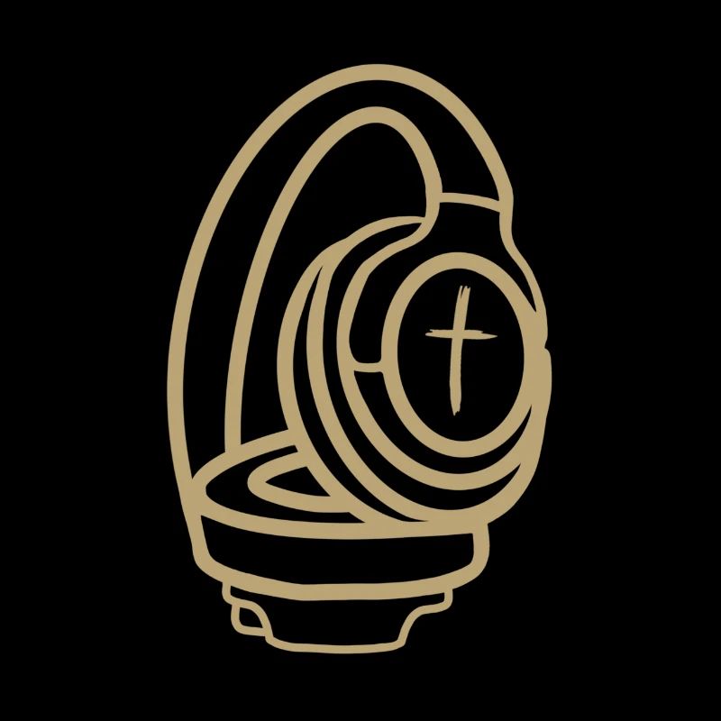 Kopfhörer mit Kreuz