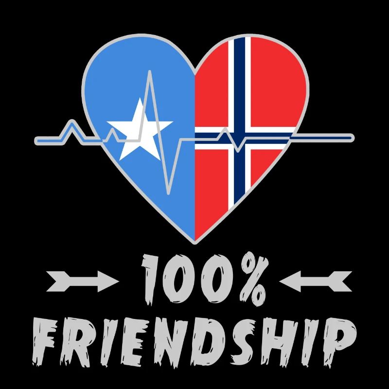 Somalia und Norwegen 100% Freundschaft