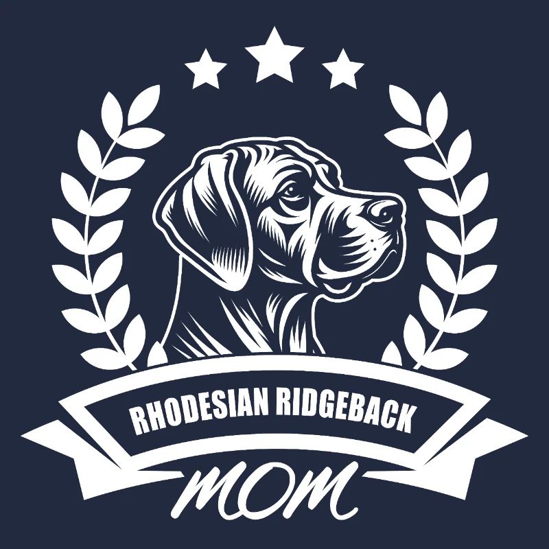 "Rhodesian Ridgeback Mom" Banner und Ährenkranz