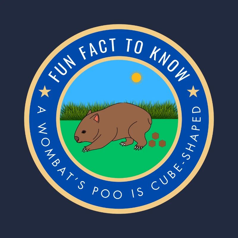 A wombat's poo is cube-shaped