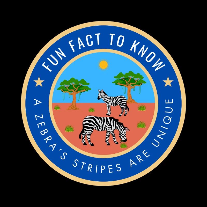 A zebra's stripes are unique