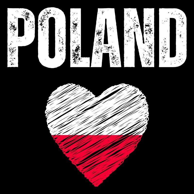 J’aime la Pologne, drapeau de la Pologne