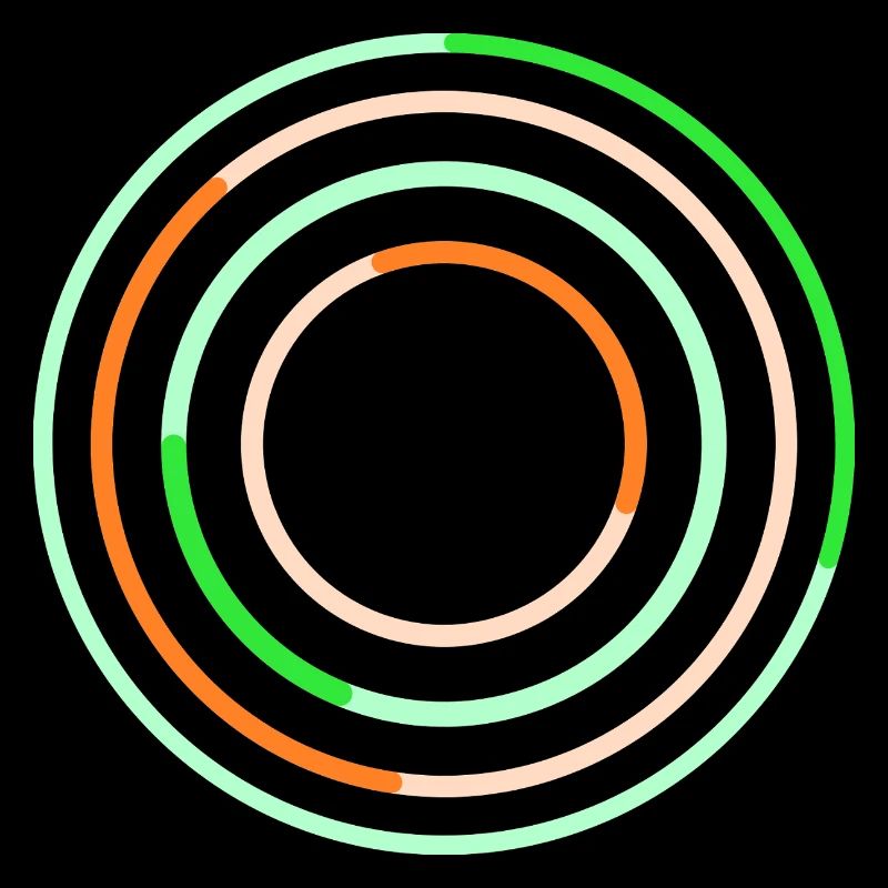 Abstraktes kreisförmiges Linienkunstdesign
