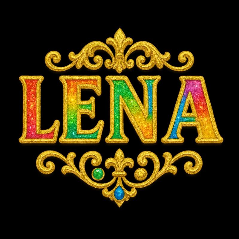 LENA Glitzer Gold Pailletten