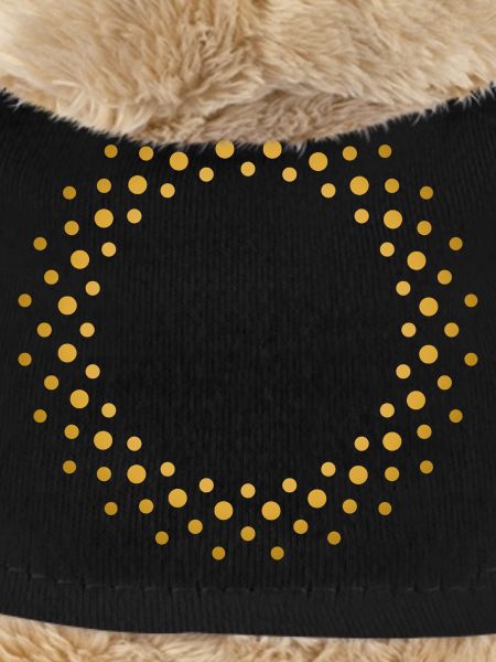 Ring-shaped, golden dot pattern