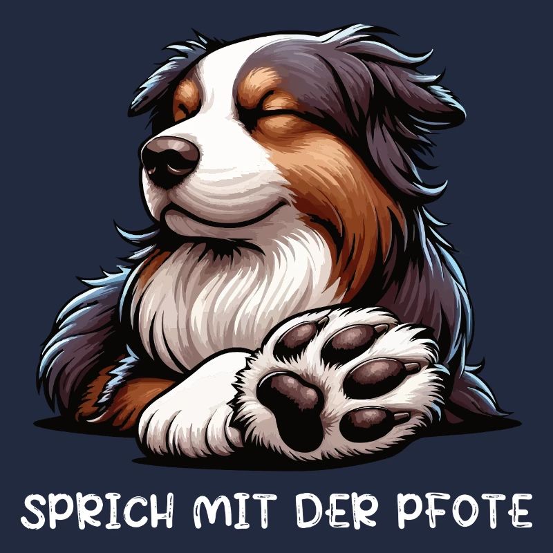 Sprich mit der Pfote Australian Shepherd Aussie 
