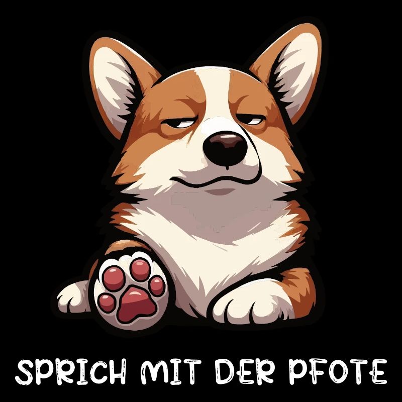 Sprich mit der Pfote Corgi Corgis Welsh Corgi 