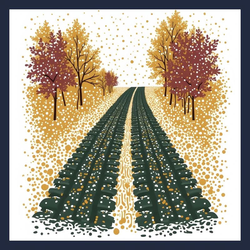 Polka Dot Tire Tracks